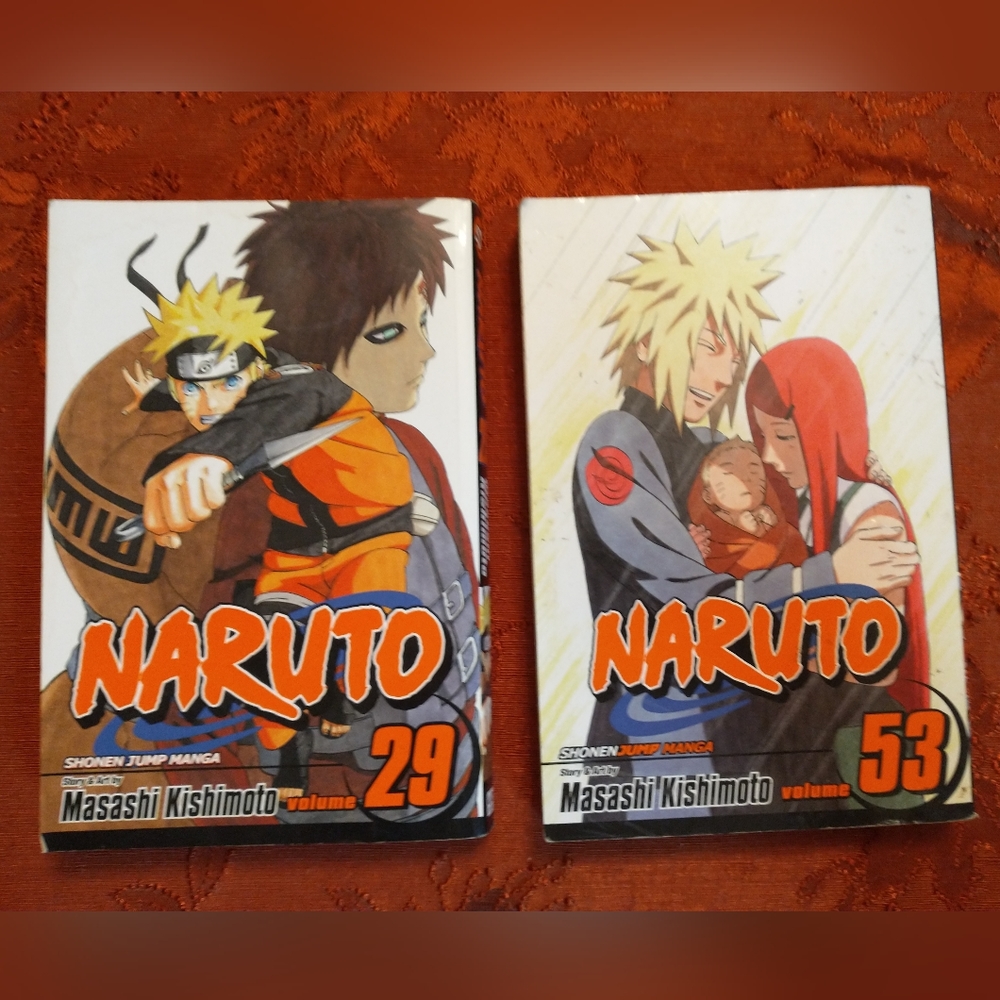 Naruto Manga volumes 29, 53